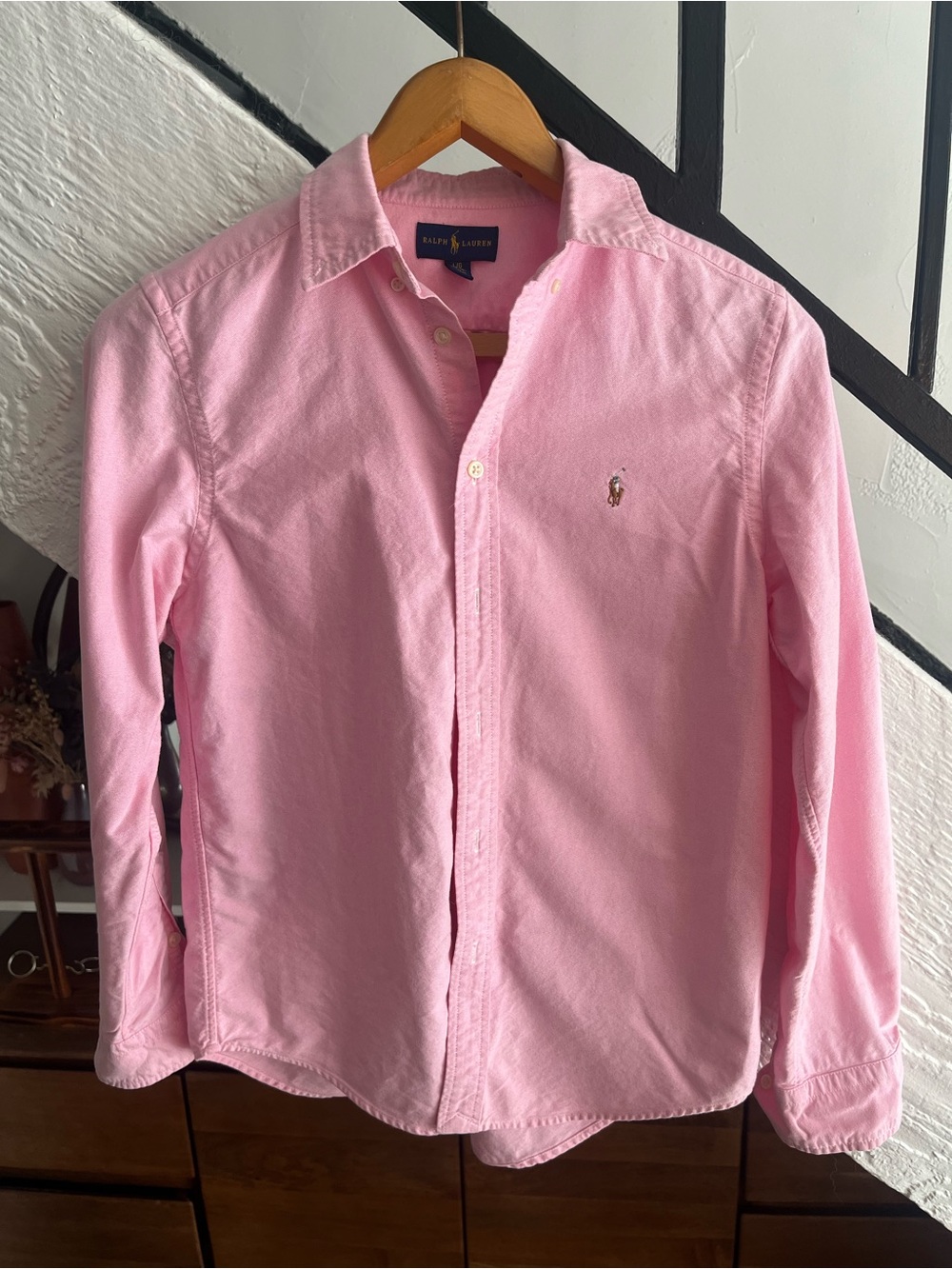 Ralph Lauren Pink Cotton Button Down Shirt